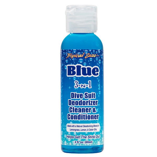 Land Shark Tropical Seas Blue 3-N-1 Dive Suit Deodorizer Cleaner and Conditioner 2oz - DIPNDIVE