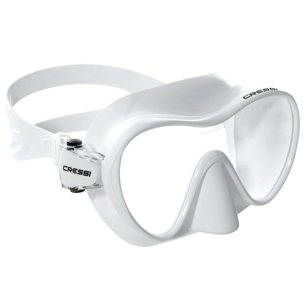 Open Box Cressi Mini Frameless Dive Mask - White - DIPNDIVE