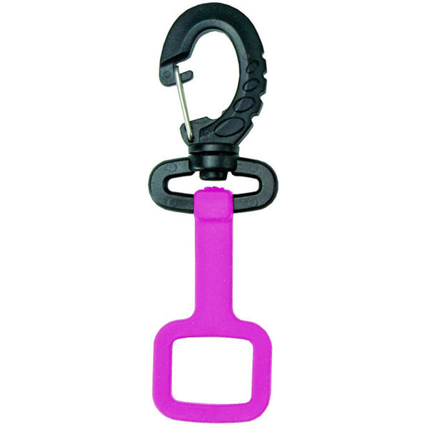 Open Box Innovative Scuba Concepts Rubber Octo-Holder With Clip (Pink) - DIPNDIVE