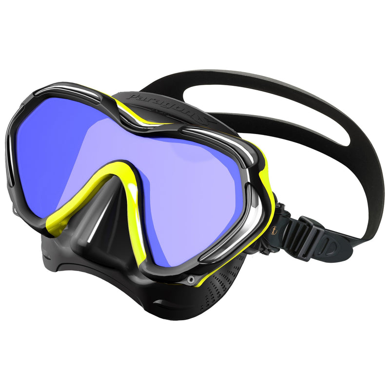Used Tusa Paragon S Dive Mask - Flash Yellow - DIPNDIVE