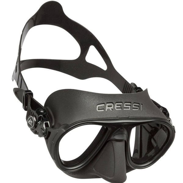 Used Cressi Calibro SF Dive Mask - Black / Black - DIPNDIVE