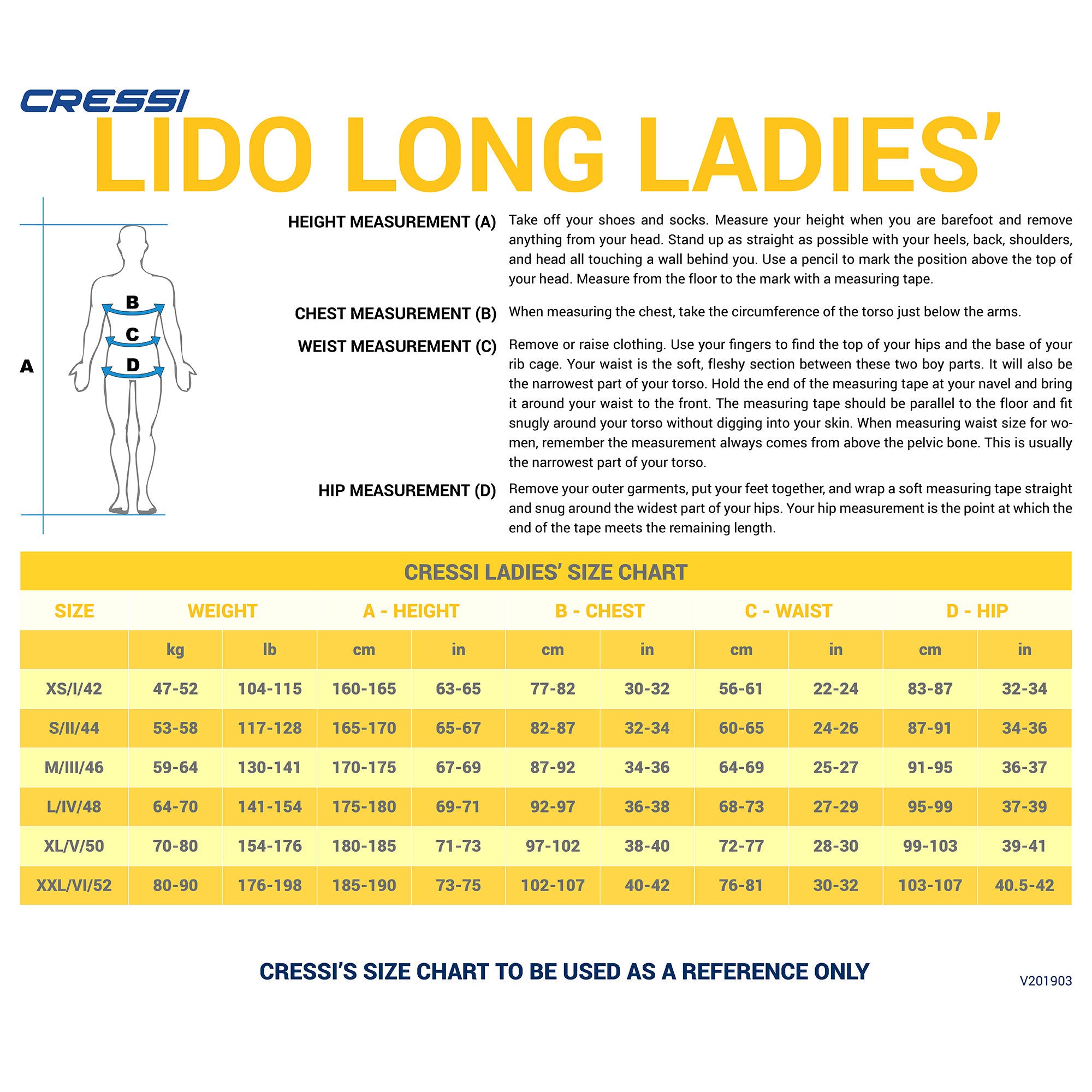 Cressi 2mm Lido Long Ladies Full Front Zip Wetsui - DIPNDIVE