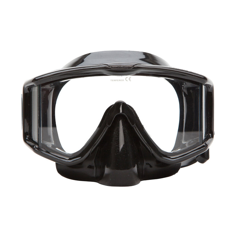Open Box XS Scuba Fusion Purge Mask-Black Silicone - DIPNDIVE