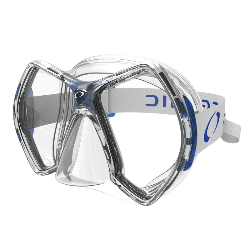 Open Box Oceanic Cyanea Ultra Scuba Mask - Clear/Blue - DIPNDIVE