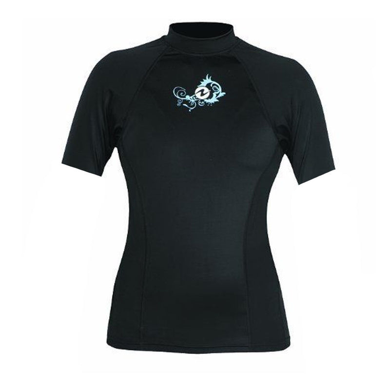 Aqua Lung Womens Short Sleeve Lycra Skin Rash Guard - DIPNDIVE