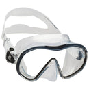 Used Cressi F-Dual Single Lens Frameless Scuba Mask - Clear/Black - DIPNDIVE