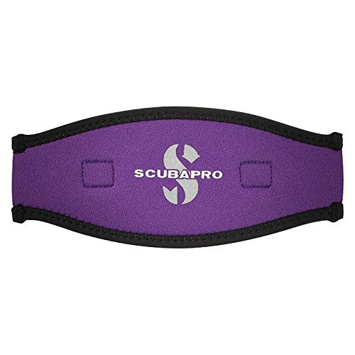 Open Box ScubaPro 2.5mm Neoprene Mask Strap-Black / Purple - DIPNDIVE