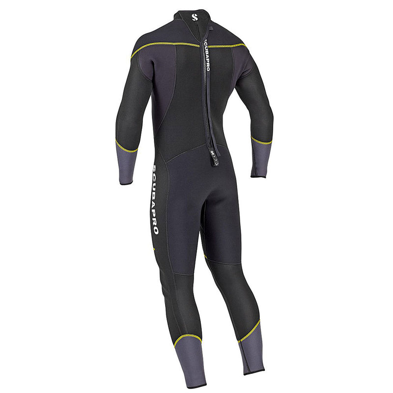 Open Box ScubaPro Men's Sport Steamer 3mm Bzip Wetsuit - Black/Yellow - XXXLarge - DIPNDIVE