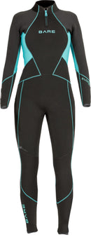 Open Box Bare 7 mm Women's Evoke Full Wetsuit, Aqua, Size: 8 - DIPNDIVE