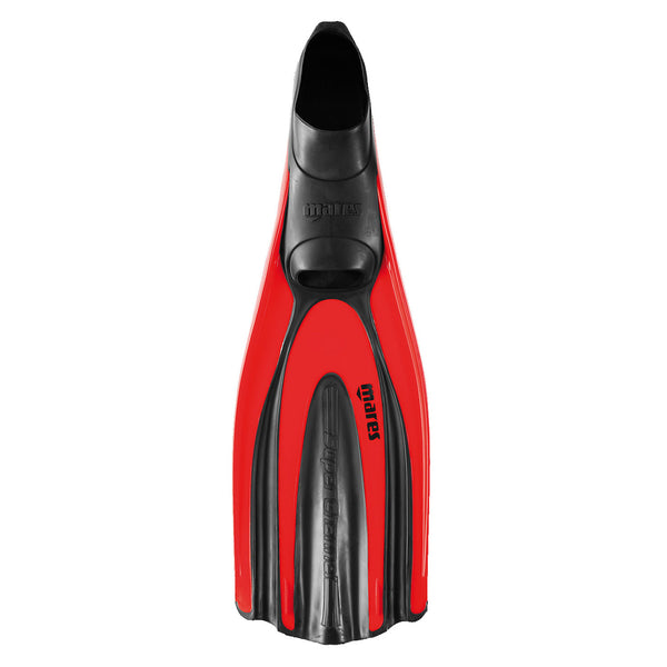 Used Mares Avanti Superchannel FF Full Foot Dive Fins - Red - 11-12 - DIPNDIVE