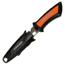 Open Box Cressi Lima Stainless Steel Scuba Dive Knife-Orange - DIPNDIVE