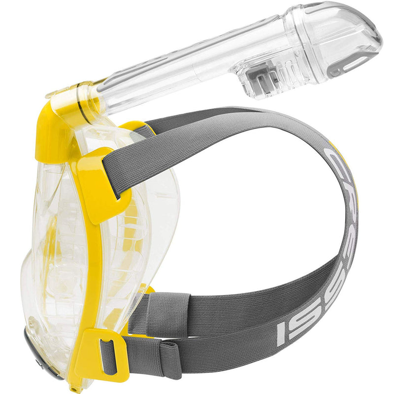 Open Box Cressi Duke Dry Full Face Mask,Clear/Yellow,Small/Medium - DIPNDIVE