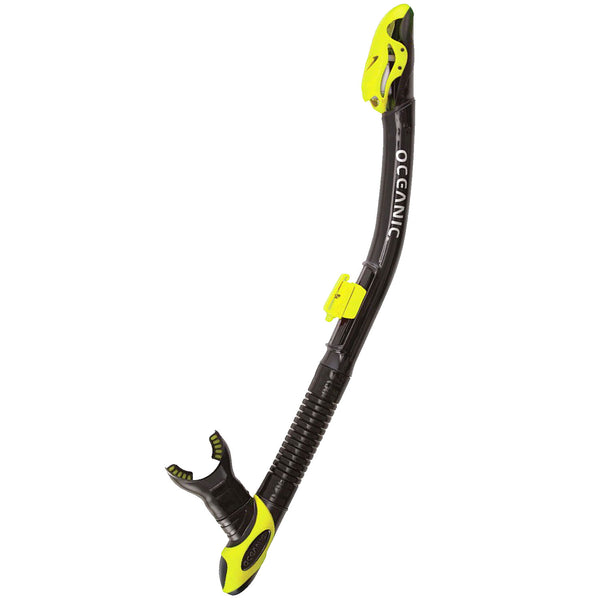 Used Oceanic Ultra Dry Scuba Snorkel - Black / Yellow - DIPNDIVE