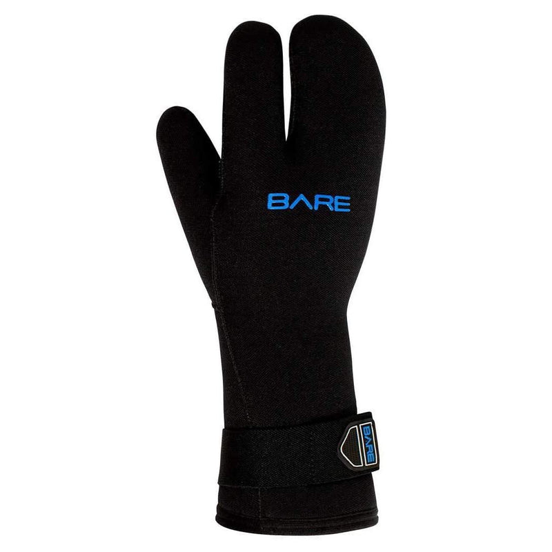 Open Box Bare 7mm Unisex K-Palm Three-Finger Scuba Dive Mitt, Size: Large - DIPNDIVE