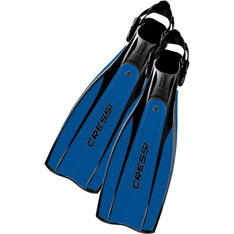 Open Box Cressi Pro Light Open Heel Fins-Blue-Small / Medium - DIPNDIVE