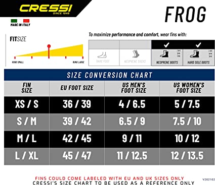 Cressi Frog Open Heel Scuba Diving Fins - DIPNDIVE