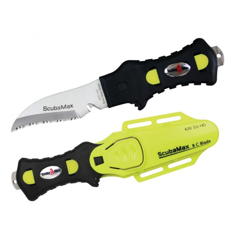 Scuba Max KN-200 420SS Rounded Tip Scuba Knife - DIPNDIVE