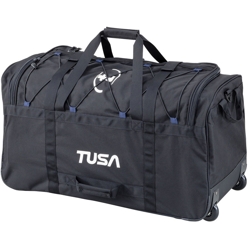 Open Box TUSA - Dive Gear Roller Duffle Bag in Black - DIPNDIVE