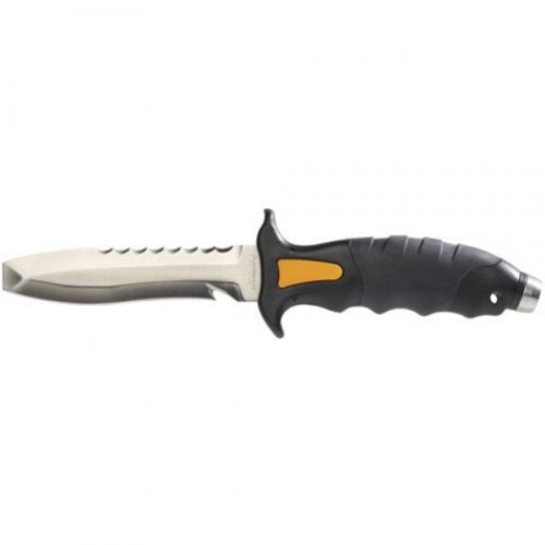 Open Box Akona Talon Dive Knife with Pressure Locking Sheath(Blunt Tip- Stainless Steel) - DIPNDIVE