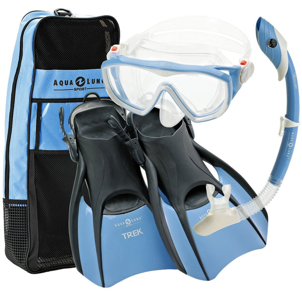 Aqua Lung Sport Diva 1 LX / Island Dry LX Snorkel / Trek Fin Packages - DIPNDIVE