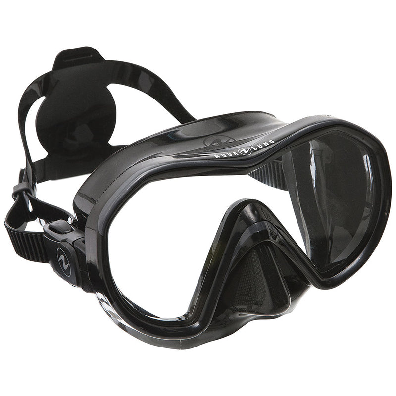 Used Aqua Lung Reveal X1 Dive Mask, Color: Black/Black - DIPNDIVE