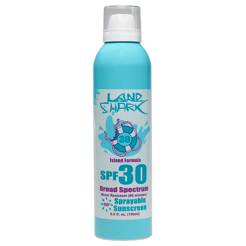 Land Shark Broad Spectrum Continuous Spray SPF 30 Sprayable Sunscreen 6oz - DIPNDIVE