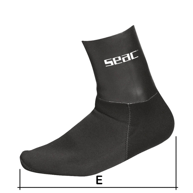 Seac 7mm Anatomic Thermal Neoprene Dive Socks - DIPNDIVE