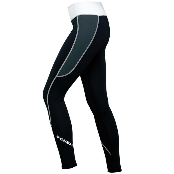 Used ScubaPro Women's UPF 80 T-Flex Legging Rash Guard-Graphite-X-Large - DIPNDIVE