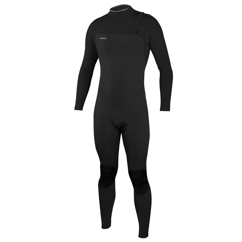 Open Box O'Neill Men's 4/3mm Hyperfreak Zipless Full Wetsuit - Black / Black - Large - DIPNDIVE