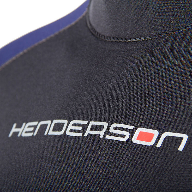 Open Box Henderson Man Thermoprene Jumpsuit (Back Zip) 5mm Scuba Wetsuit - Black / Blue - Small - DIPNDIVE