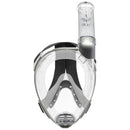 Used Cressi Baron Adult Snorkeling Full Face Mask - Clear/Clear, Medium/Large - DIPNDIVE