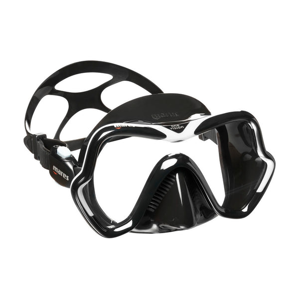 Used Mares One Vision Scuba Dive Mask-Black/White - DIPNDIVE