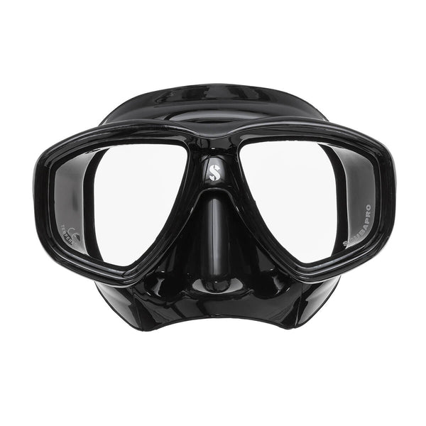 Open Box ScubaPro Flux Twin Dive Mask - Black - DIPNDIVE