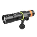 Orcatorch D530V 1200 Lumen Scuba Diving Video Light - DIPNDIVE