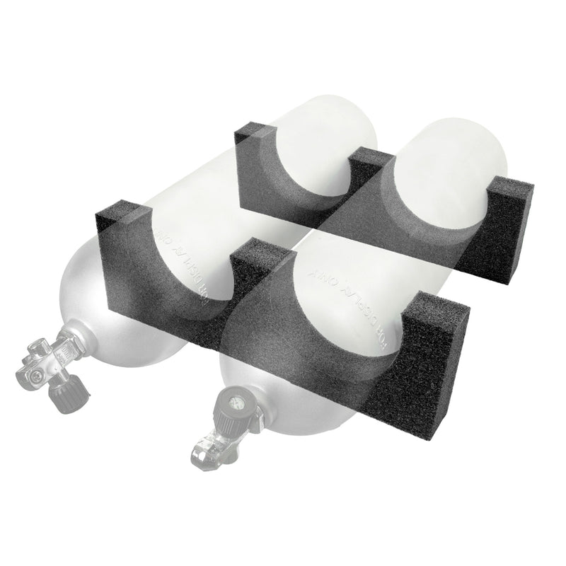 Trident Double Foam Tank Rack Accessories - DIPNDIVE