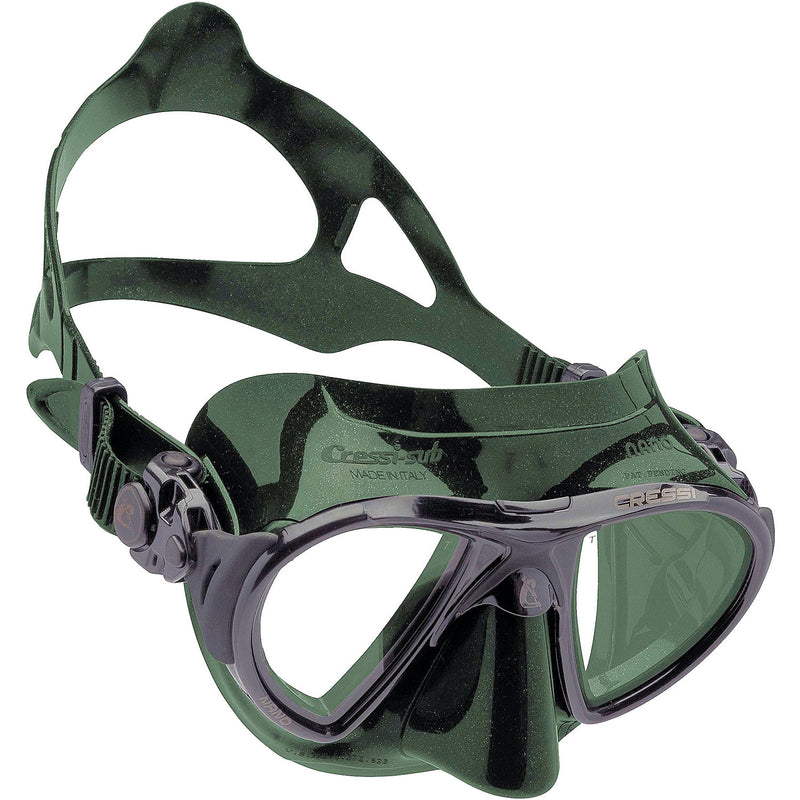 Open Box Cressi Nano Black Scuba Dive Mask-Green / Green - DIPNDIVE