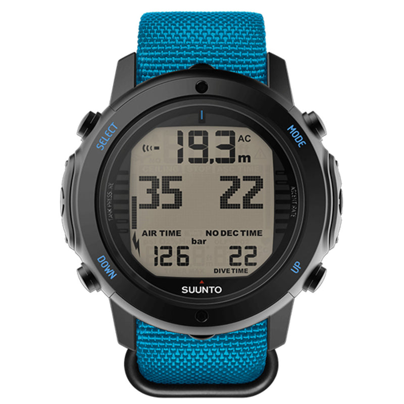 Open Box - Suunto D6i Novo Zulu Wrist Computer with USB Cable - Instructor Blue - DIPNDIVE