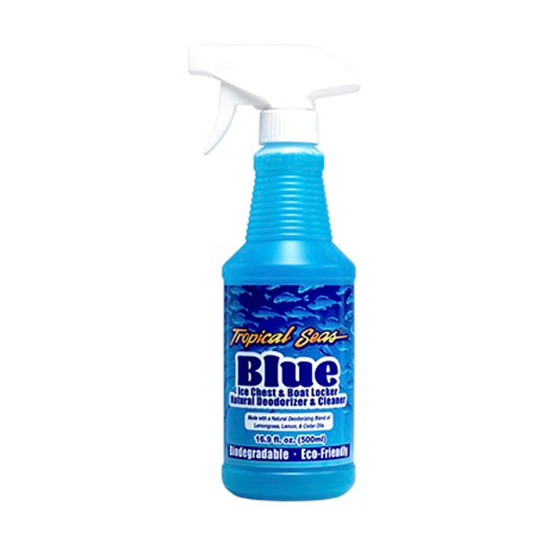 Land Shark Tropical Seas Blue Ice Chest Deodorizer and Cleaner 16oz - DIPNDIVE