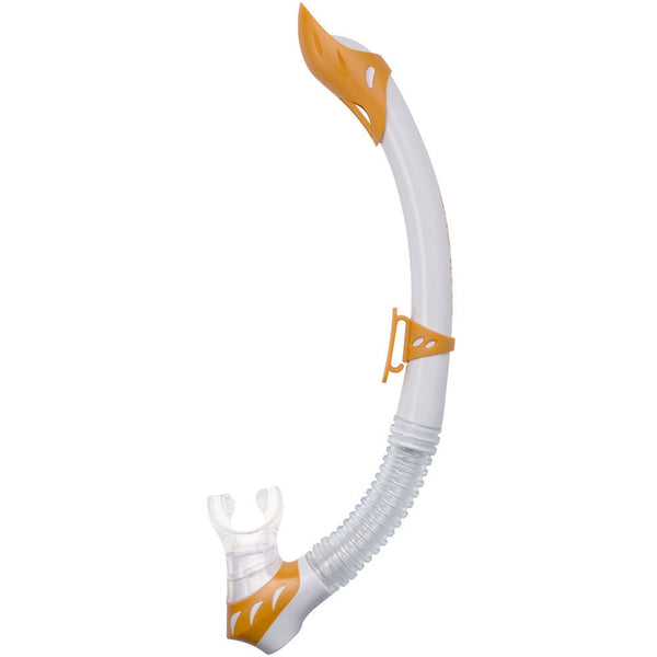 Used Cressi Rio Kids Rocks Snorkel (White Orange) - DIPNDIVE