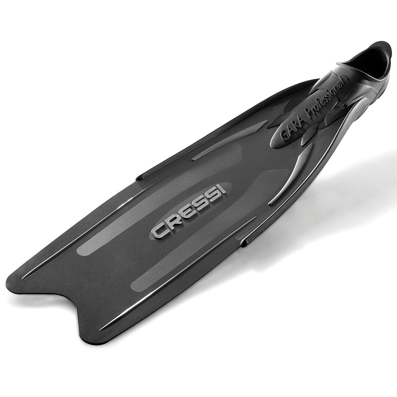 Used Cressi Gara Professional LD Full Foot Fins - Black - 42/43 - DIPNDIVE