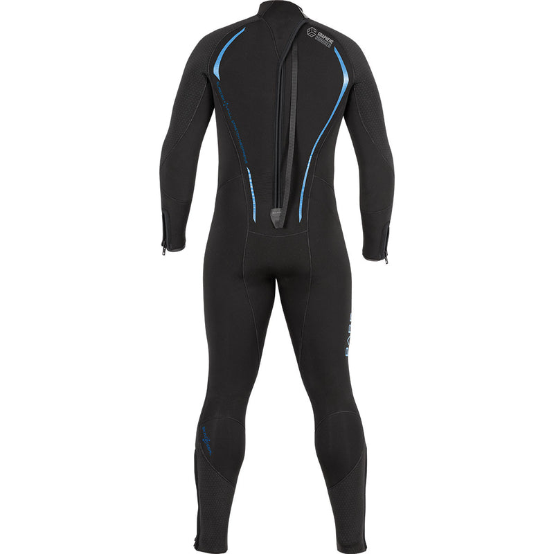 Used Bare 5mm Mens Reactive Full Wetsuit-Blue-X-Large - DIPNDIVE