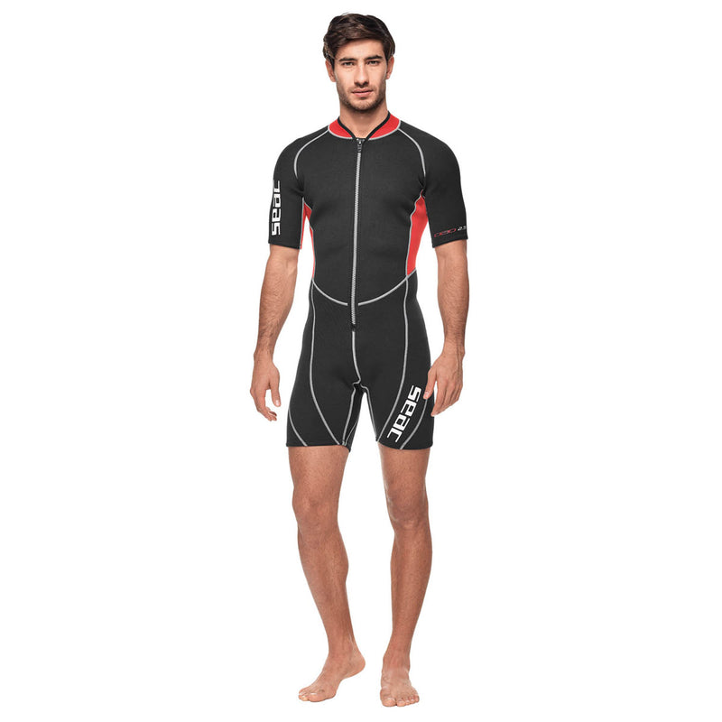 Used Seac 2.5mm Mens Ciao Shorty High Stretch Comfortable Neoprene Short Wetsuit, Size: XX-Large - DIPNDIVE