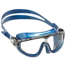 Used Cressi Adult Wide View Silicone Skylight Swimming Mask - Blue Nery/Black - DIPNDIVE