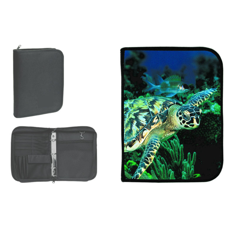 Open Box Innovative Scuba Concepts 3-Ring Binder Log Book With Insert Accessories-Live Turtle - DIPNDIVE