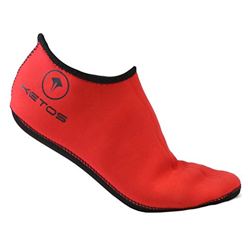 Open Box Ketos RED XL Low Cut 3mm Premium Neoprene Socks - Red, Size: X-Large - DIPNDIVE