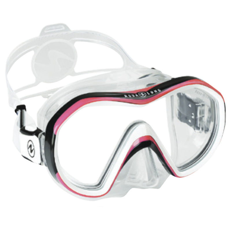 Open Box Aqua Lung Reveal X1 Dive Mask - Clear / Pink - DIPNDIVE