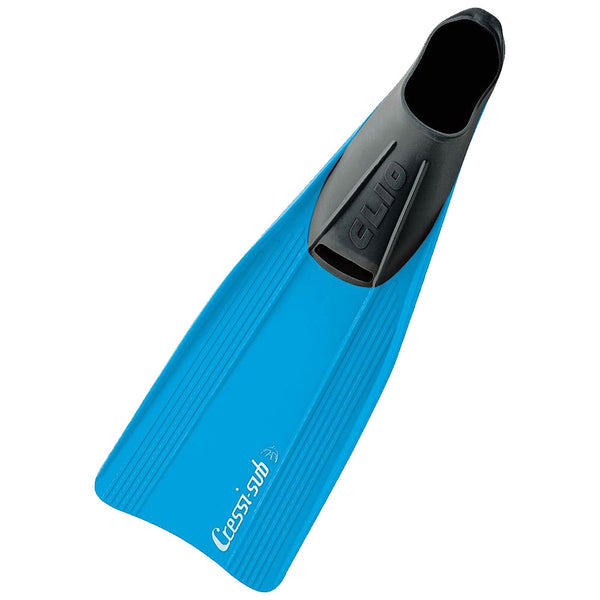 Open Box Cressi Clio Kids Full Foot Fins-Blue-11.5/13 (30/32) - DIPNDIVE