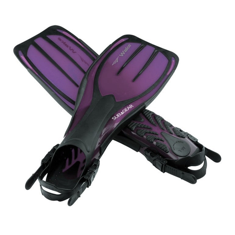 SubGear Wake Adjustable Open Heel Dive Fins - DIPNDIVE