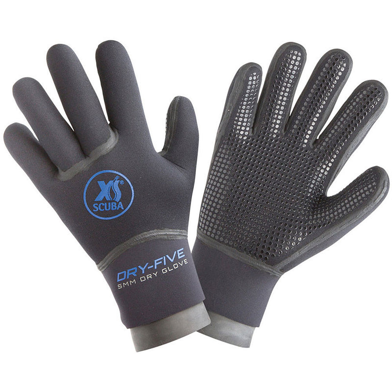 Open Box XS Scuba 5mm Dry Five Gloves - Small - DIPNDIVE