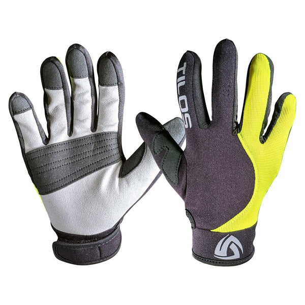 Open Box Tilos 1.5mm Tropical X Mesh Gloves - Yellow - SM - DIPNDIVE